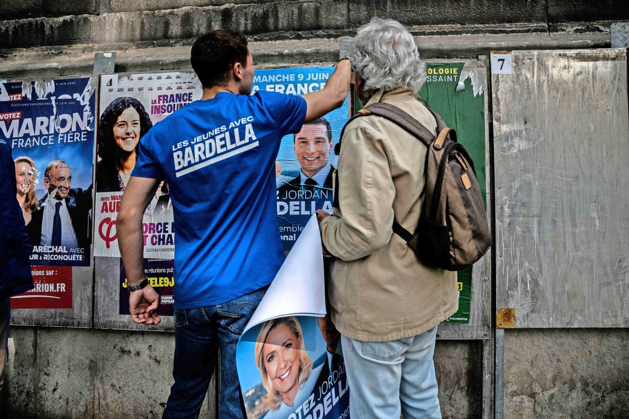 „Die Jungen mit Bardella“: Wahlplakate für den Rassemblement National