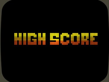 Vintage Arcade game screen text reads "High Score"