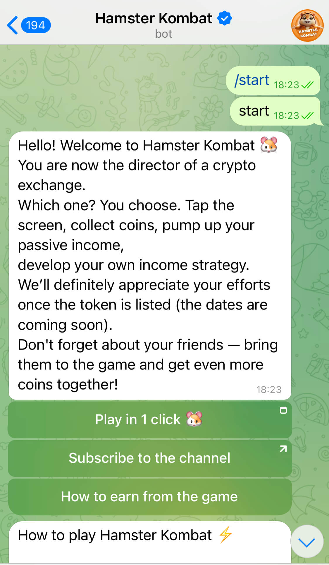 Hamster Kombat Tap to Earn