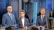 This is what winners look like: Jörg Urban (AfD), Sabine Zimmermann (BSW) and Michael Kretschmer (CDU) achieved the highest election results in Saxony.