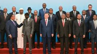 The African heads of state pose with Xi Jinping for a group photo at the China-Africa Summit in Beijing.