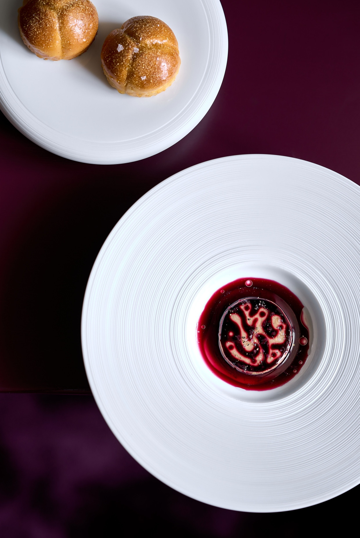 Culinary art without artificiality: Rosina Ostler's char with whey and elderberry.