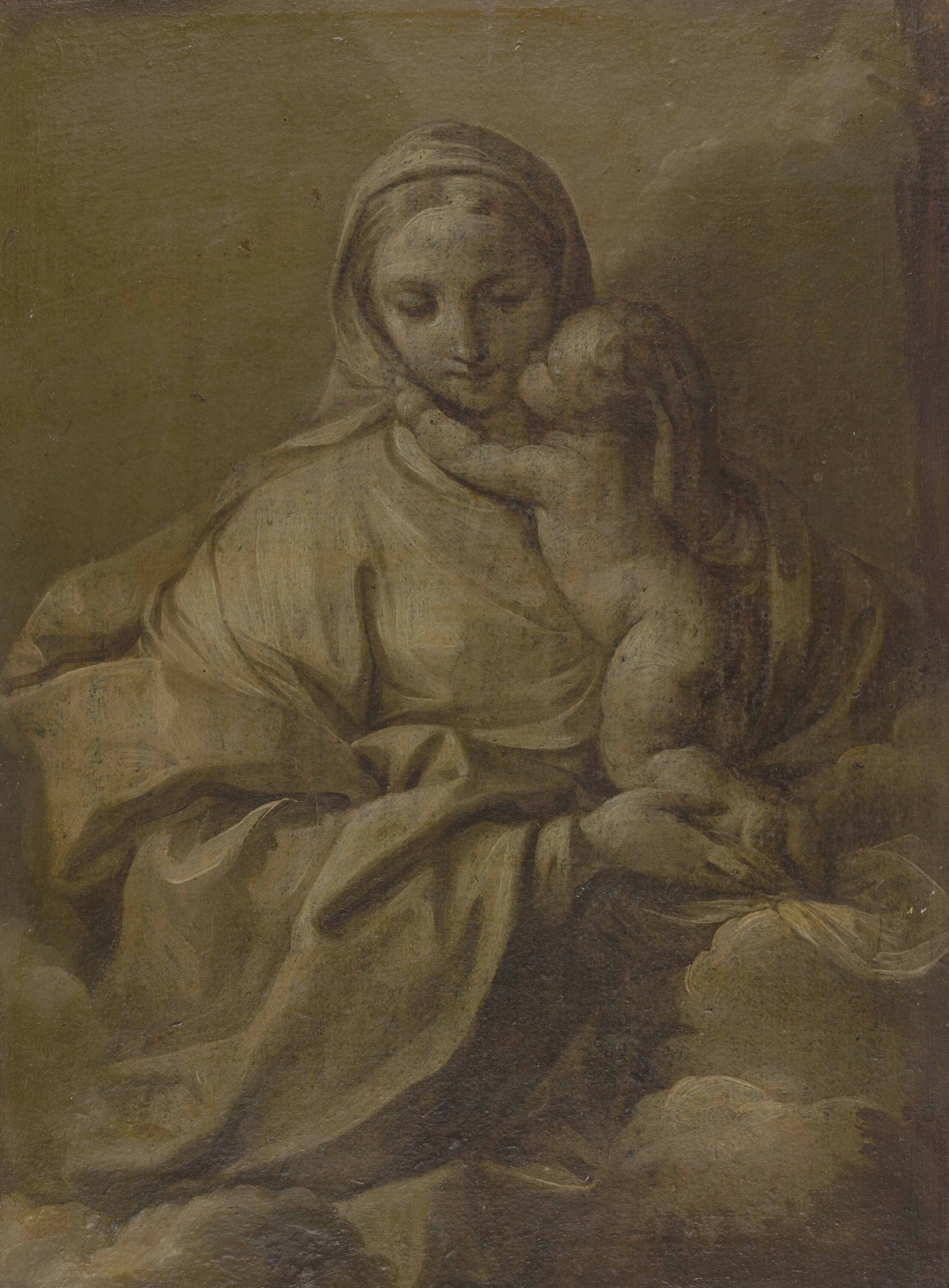 As if carved in marble: Giovan Gioseffo dal Sole's “Madonna with the Child”, created around 1700, appears extremely three-dimensional