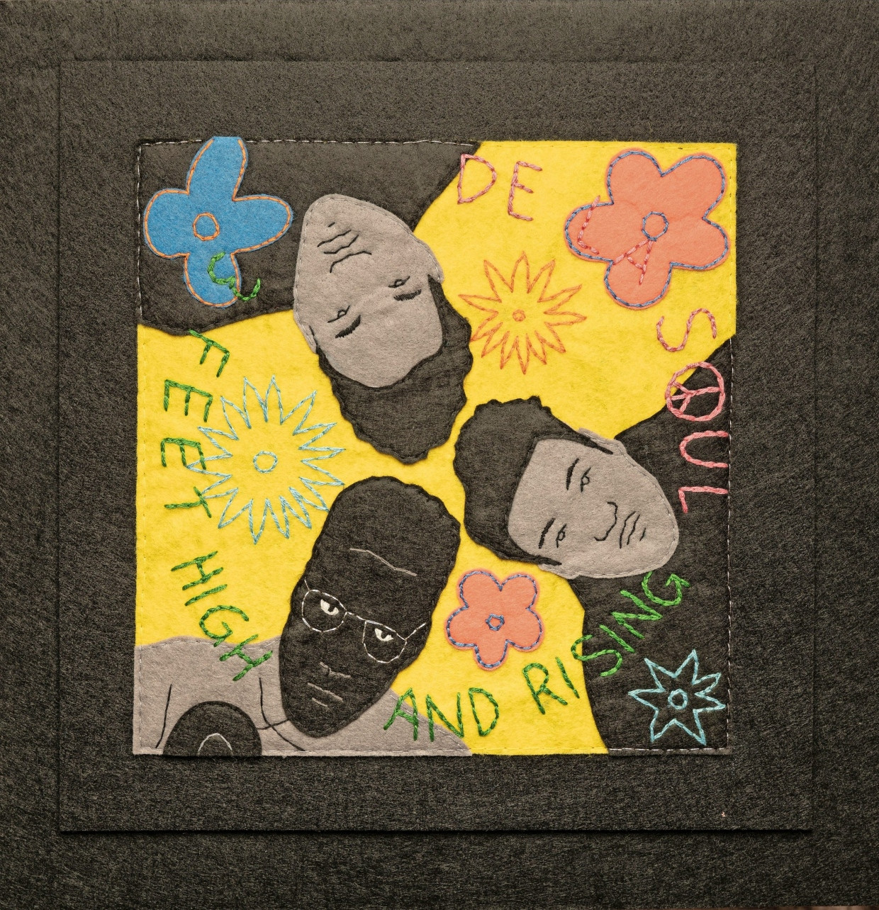 The detailed recreation of the cover of the De La Soul album “3 Feet High And Rising” is one of Elsa Kuhn's favorite and most challenging works.