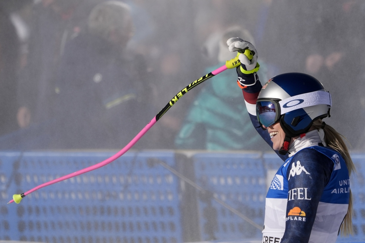 Nimmt die Ovationen der Fans entgegen: Lindsey Vonn