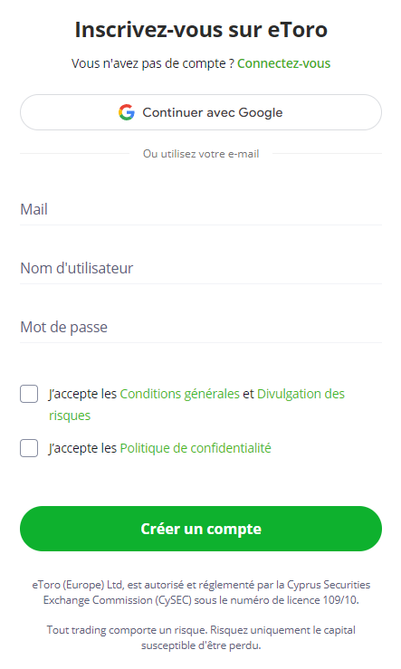 etoro registration form