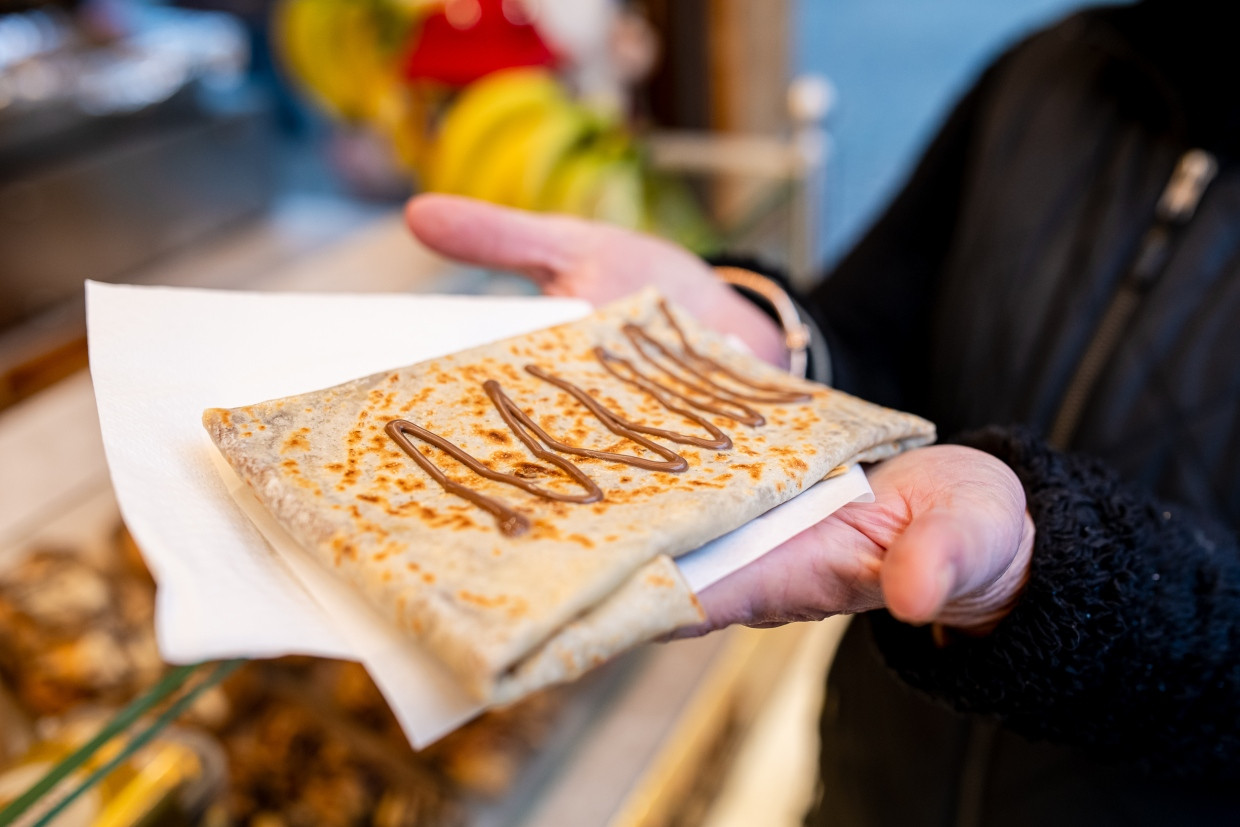 „Die Crêpes sind superbeliebt“: Auch Crêpes gibt es mit Dubai-Füllung.