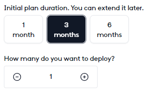 Easynode subscription time