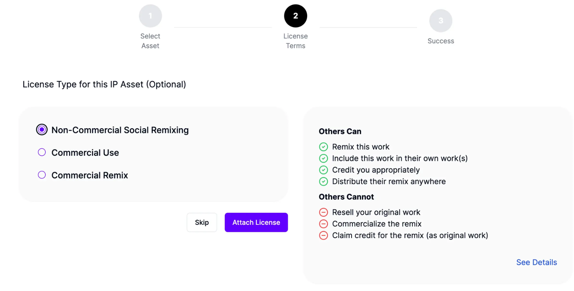 Story Programmable IP Licence