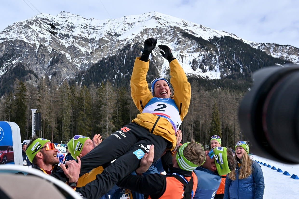 Sixth German: Franziska Preuss wins overall biathlon world cup