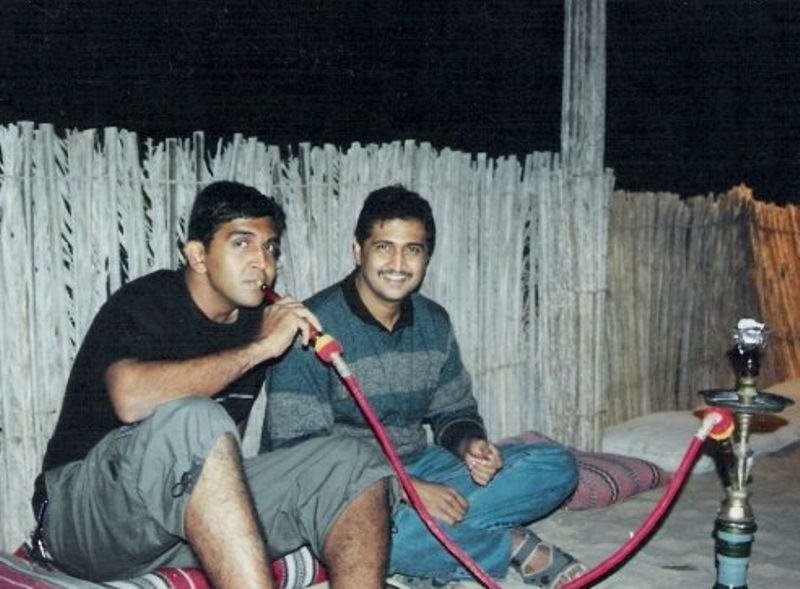 Adithya Menon (right), along with his brother, Kamal Menon
