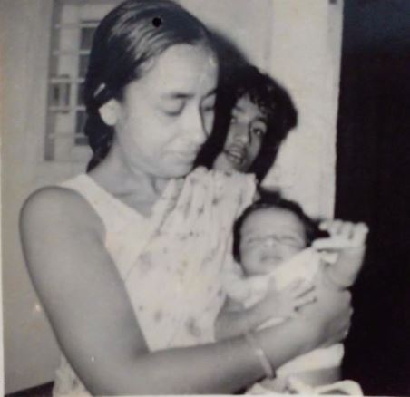 Shekhar Suman in childhood with his mother