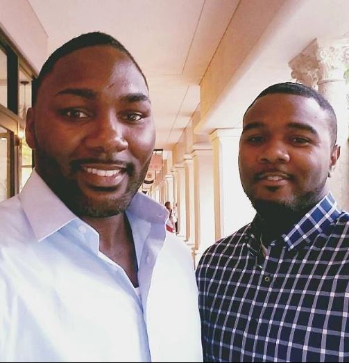 Anthony Rumble Johnson with his younger brother