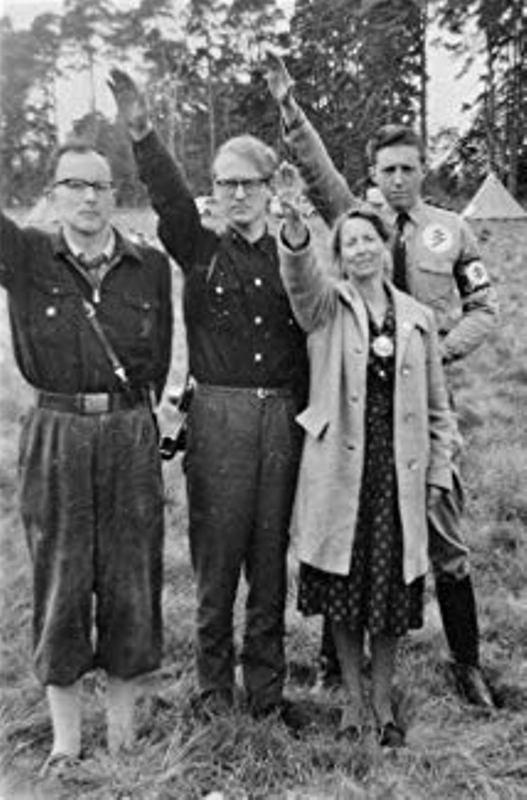 Savitri Devi with other Nazi comrades of the National Socialist German Workers' Party