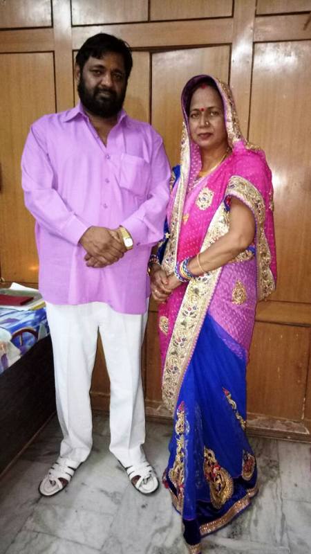 Kaushal Kishore with his wife Jai Devi Kaushal
