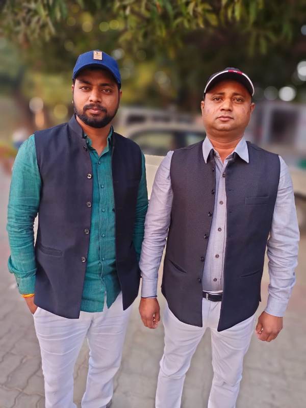 Prabhat Kishore (right) with Vikas Kishore