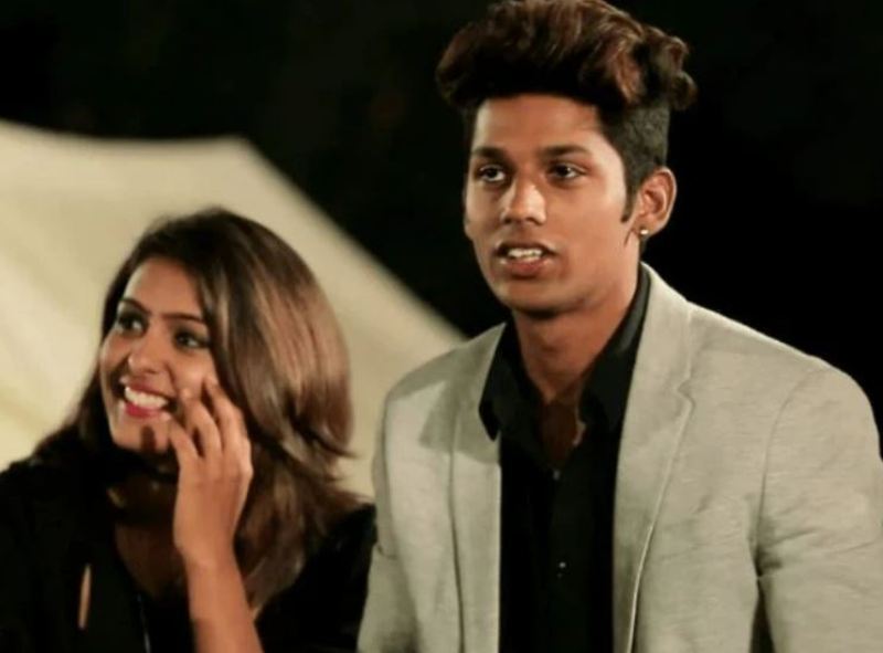Samyuktha Hegde and Baseer Ali in MTV Roadies (2017)