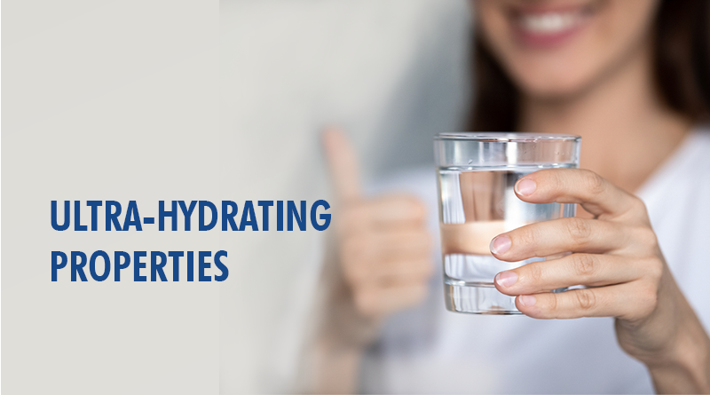 Alkaline water benefits- ULTRA-HYDRATING PROPERTIES: