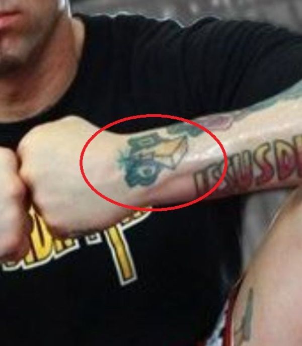 Jason David Frank's tattoo on left hand's wrist