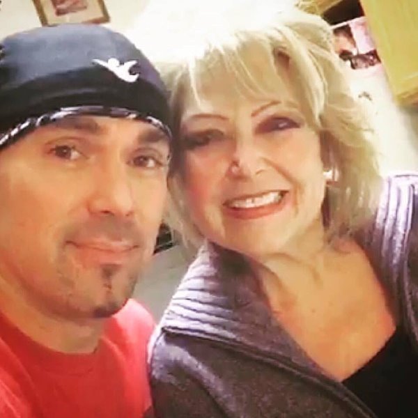 Jason David Frank with his mother