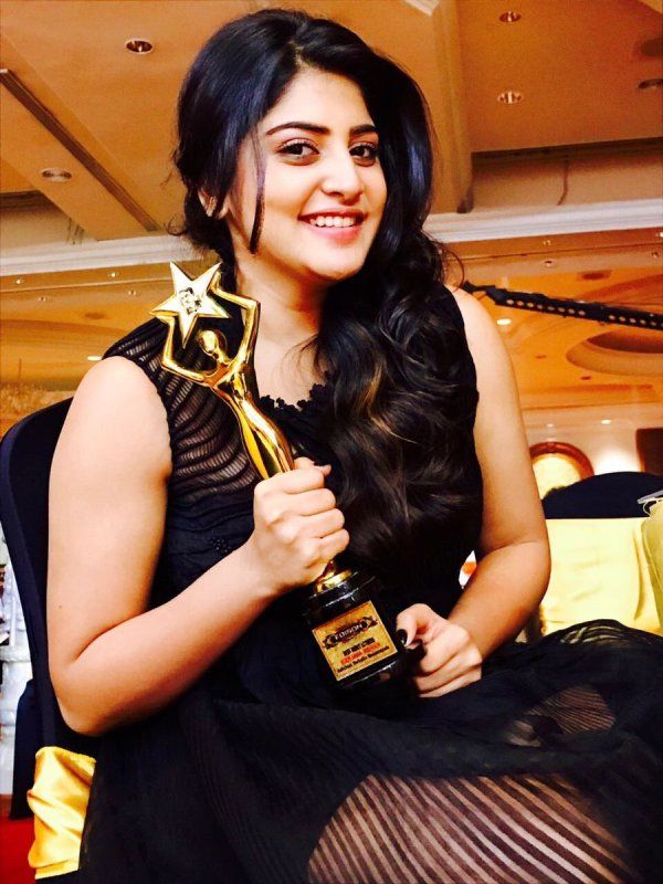 Manjima Mohan won the Edison awards as the Best Debut Actress for the Tamil film Achcham Yenbadhu Madamaiyada