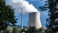 Cooling tower of the Isar 2 nuclear power plant