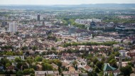 A lot should happen here: View from the Wartberg to the city of Heilbronn