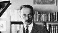 Rainer Maria Rilke in his Berlin apartment, 1917
