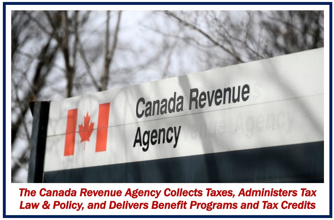 Canada Revenue Agency sign outside its head office