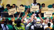 ANC leader Cyrill Ramaphosa at the party conference in Johannesburg on Friday.