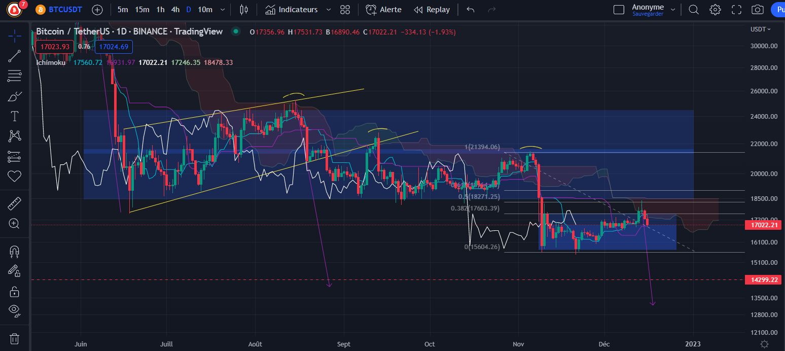 Bitcoin Daily price chart by Tagado