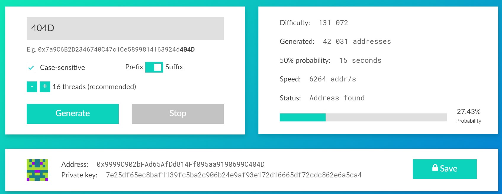 vanity address generator