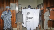 Strikingly against homosexuals: MP John Musila last week in parliament in the Ugandan capital Kampala