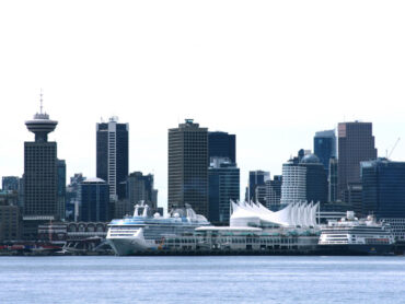 Vancouver harbour with cruise ships