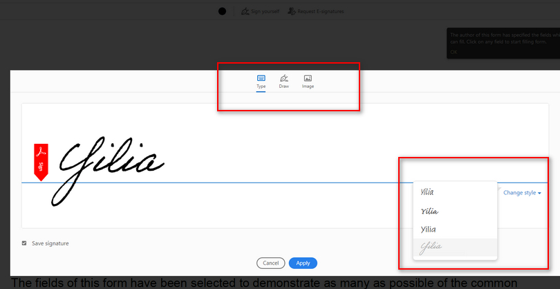 Three Choices of Adding Signature