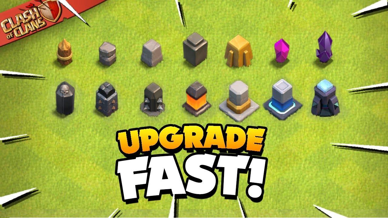 Secrets to Upgrade Your Walls Fast (Clash of Clans) - YouTube