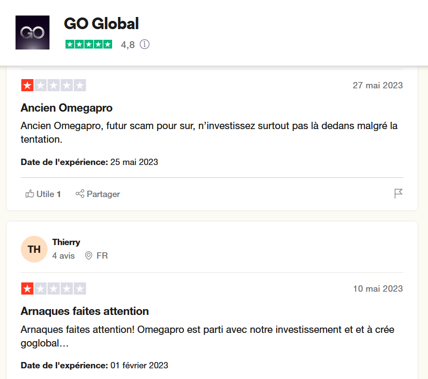 GO Global Trustpilot