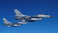 F-16 Flugzeuge der niederländischen Air Force