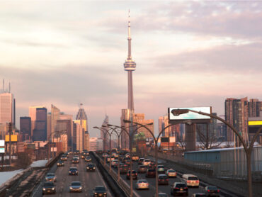 Busy highway in Toronto