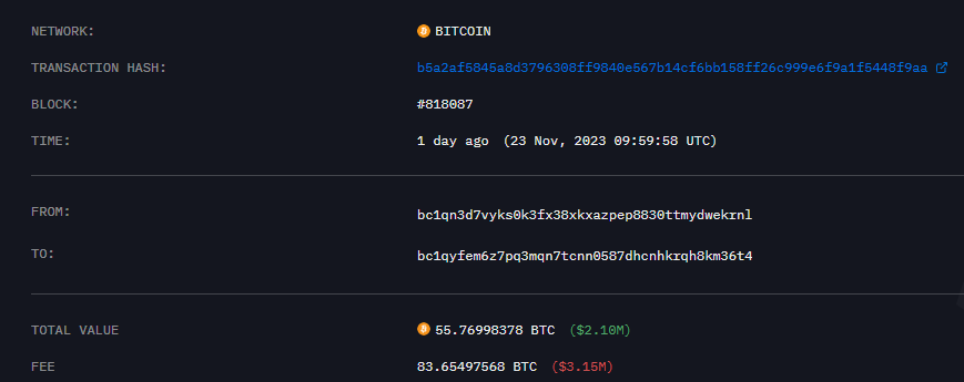 Transaction Bitcoin