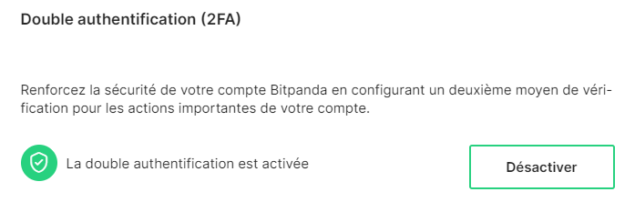 2FA Bitpanda