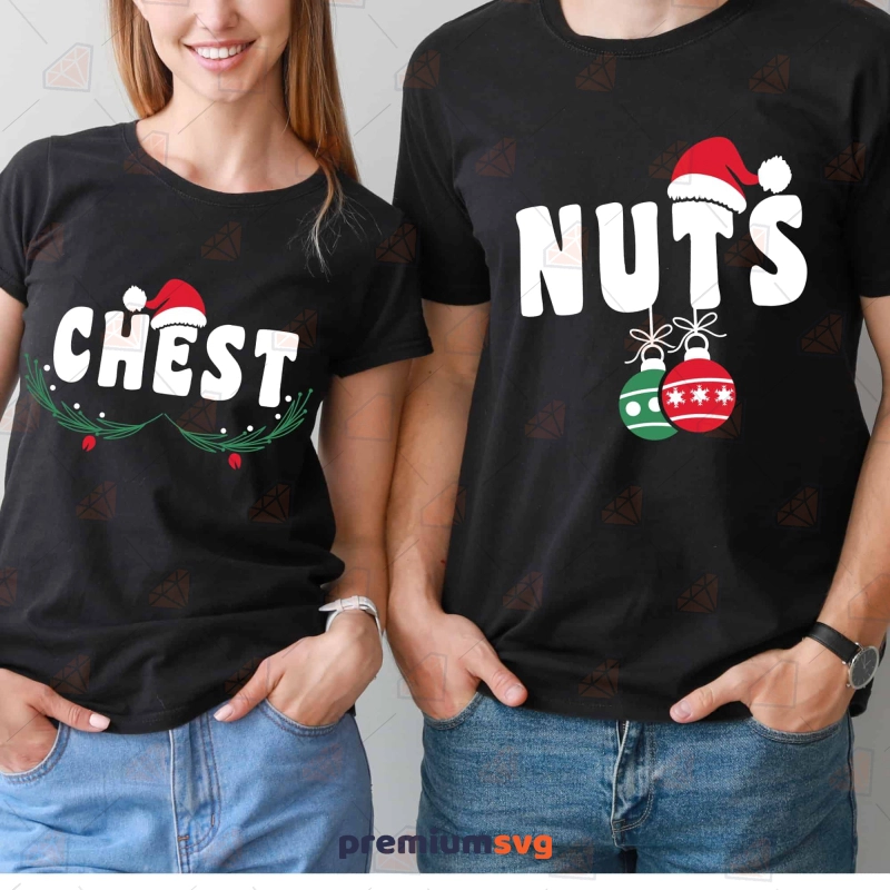 Chestnuts Christmas SVG, Funny Christmas Couple Shirt SVG